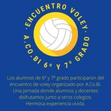 Ed. Física · Encuentro de Voley